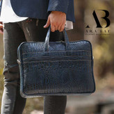 کیف اداری بزرگ مردانه چرم طبیعی مدل AB-M-2002