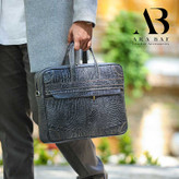 کیف اداری بزرگ مردانه چرم طبیعی مدل AB-M-2002